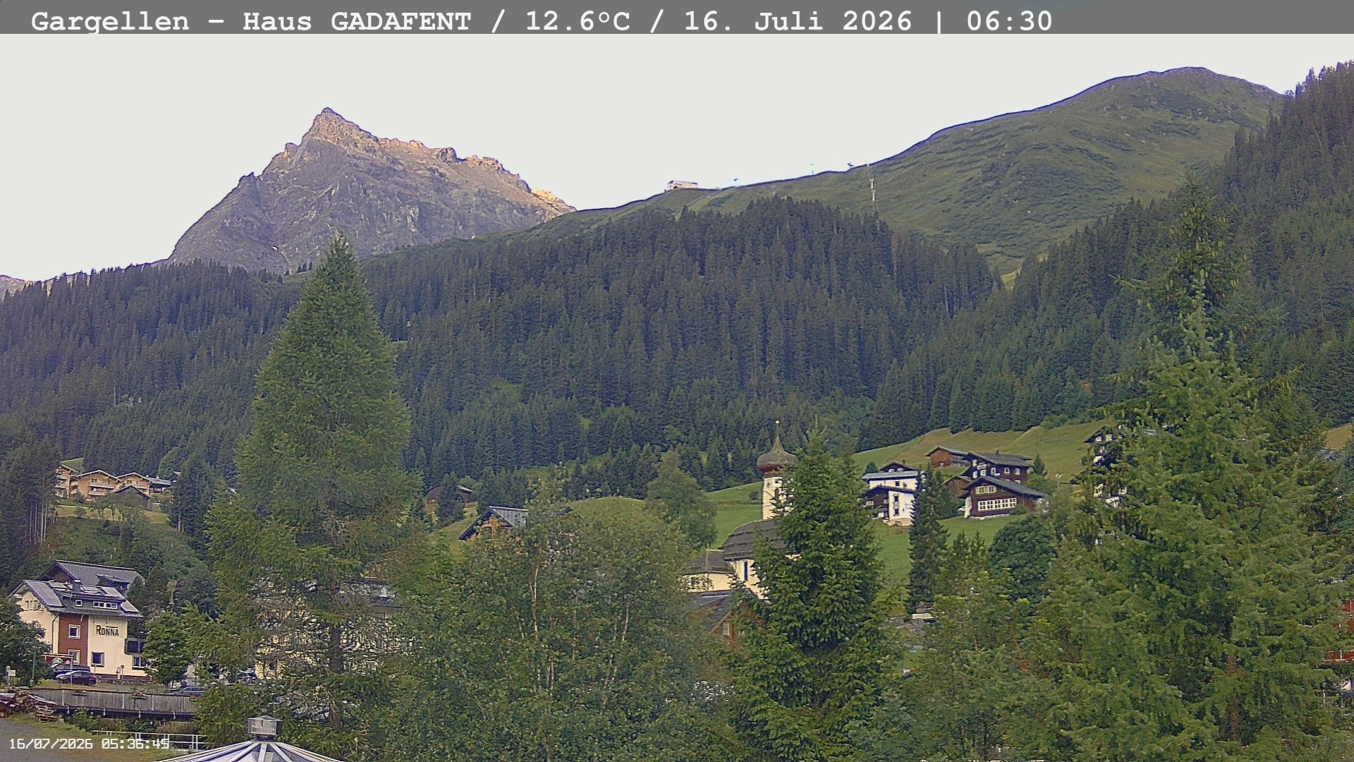 Archiv Foto Webcam Gargellen - Schafberg
