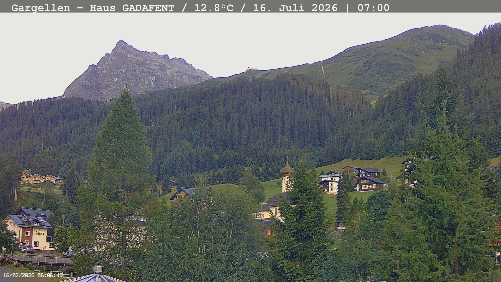 Archiv Foto Webcam Gargellen - Schafberg