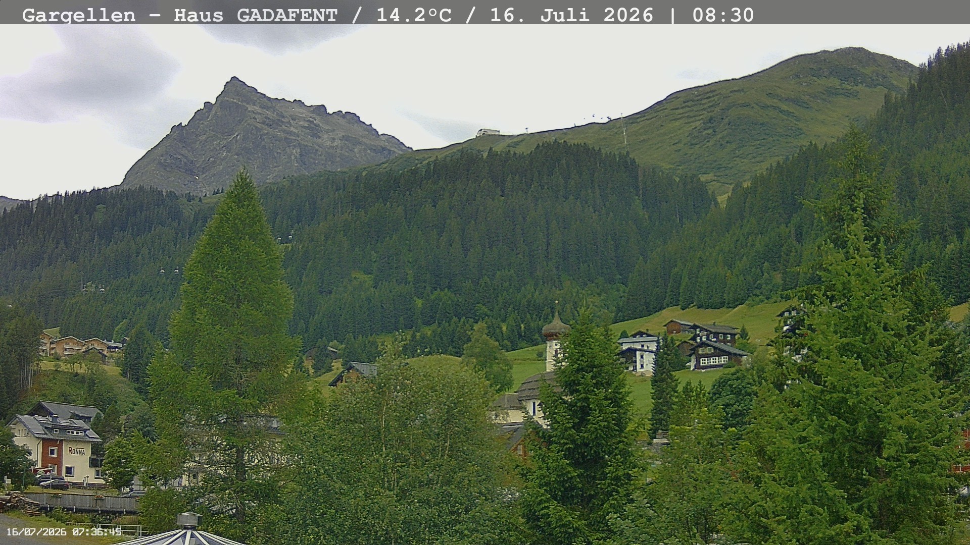 Archiv Foto Webcam Gargellen - Schafberg