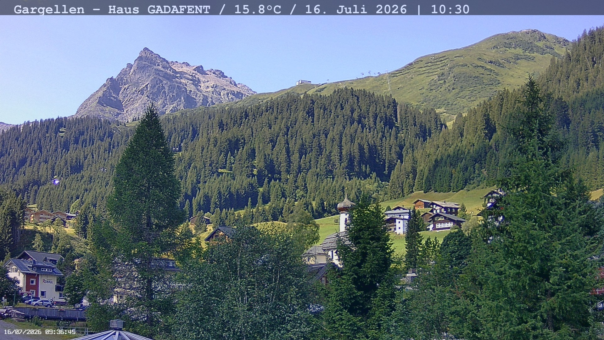 Archiv Foto Webcam Gargellen - Schafberg