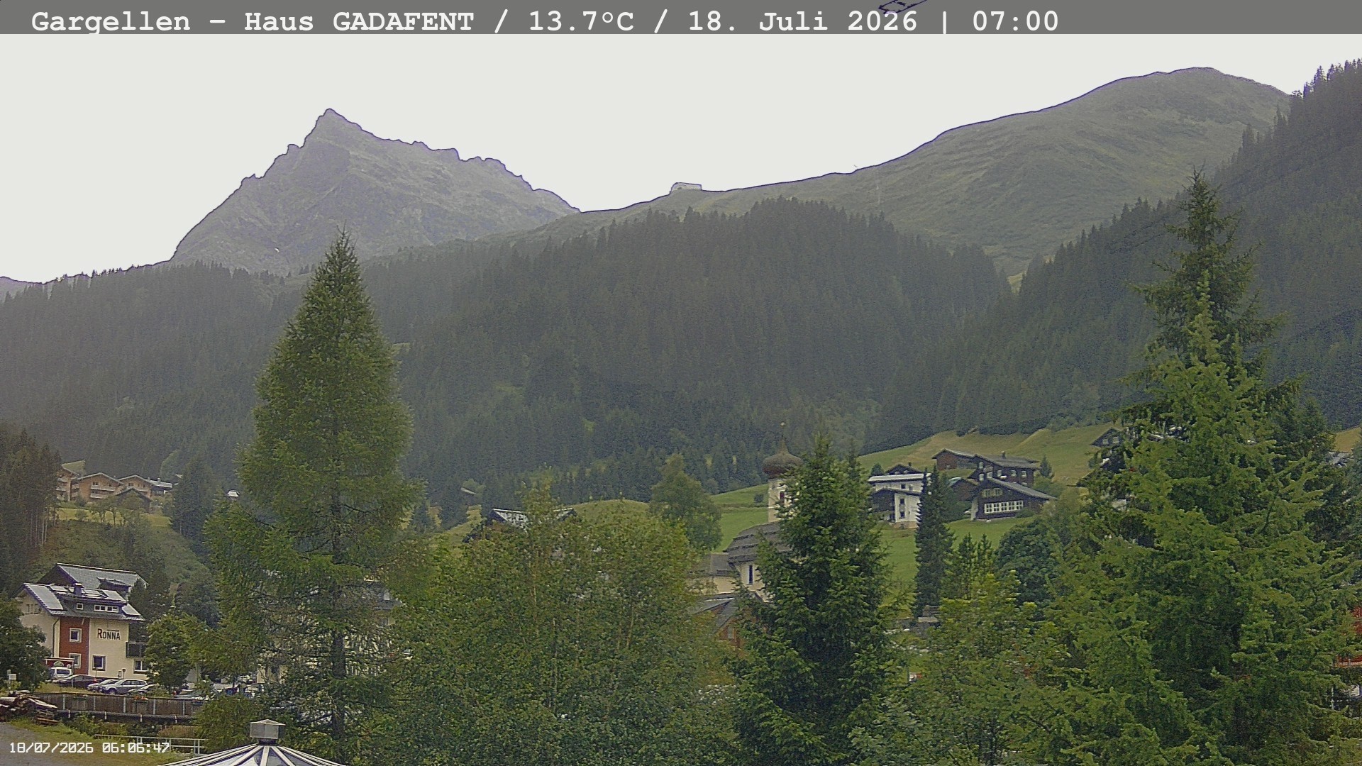 Archiv Foto Webcam Gargellen - Schafberg