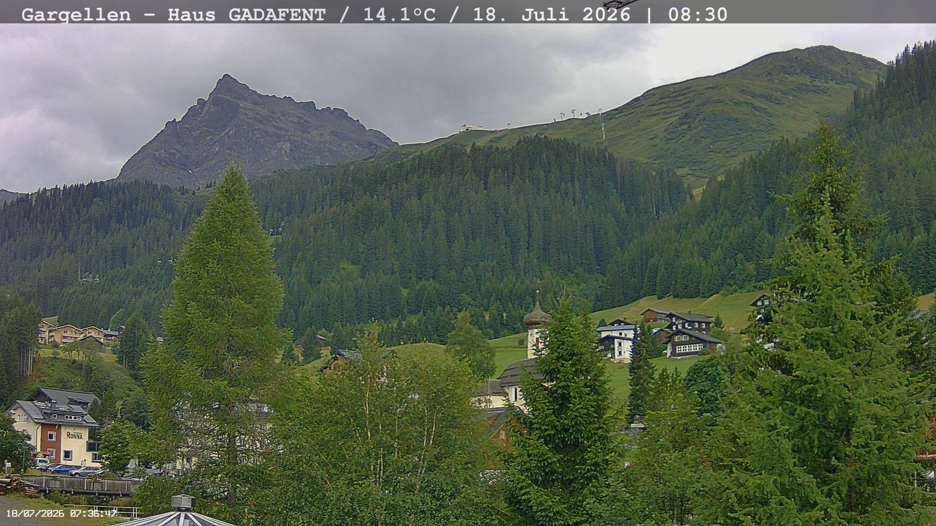 Archiv Foto Webcam Gargellen - Schafberg