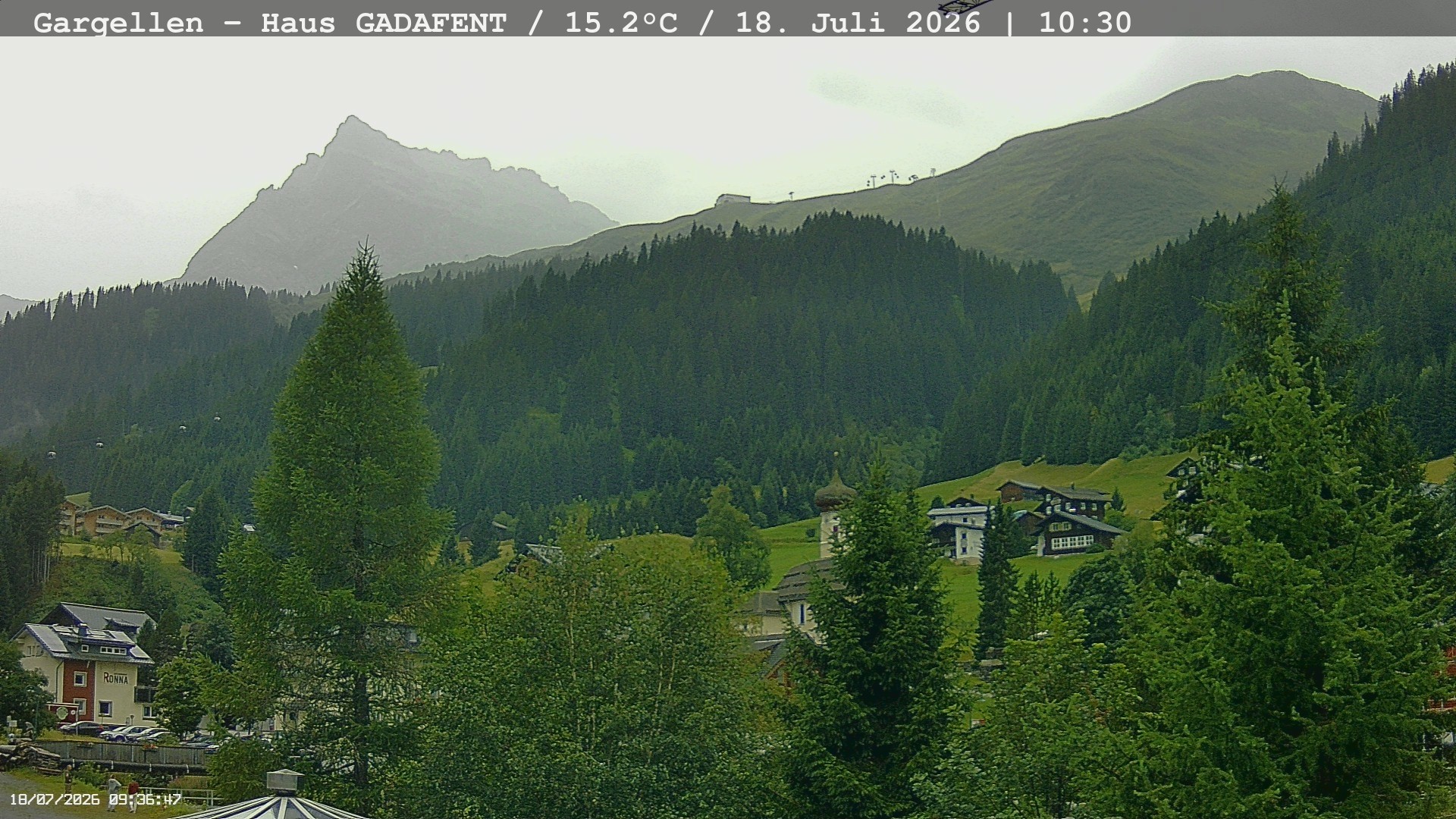 Archiv Foto Webcam Gargellen - Schafberg