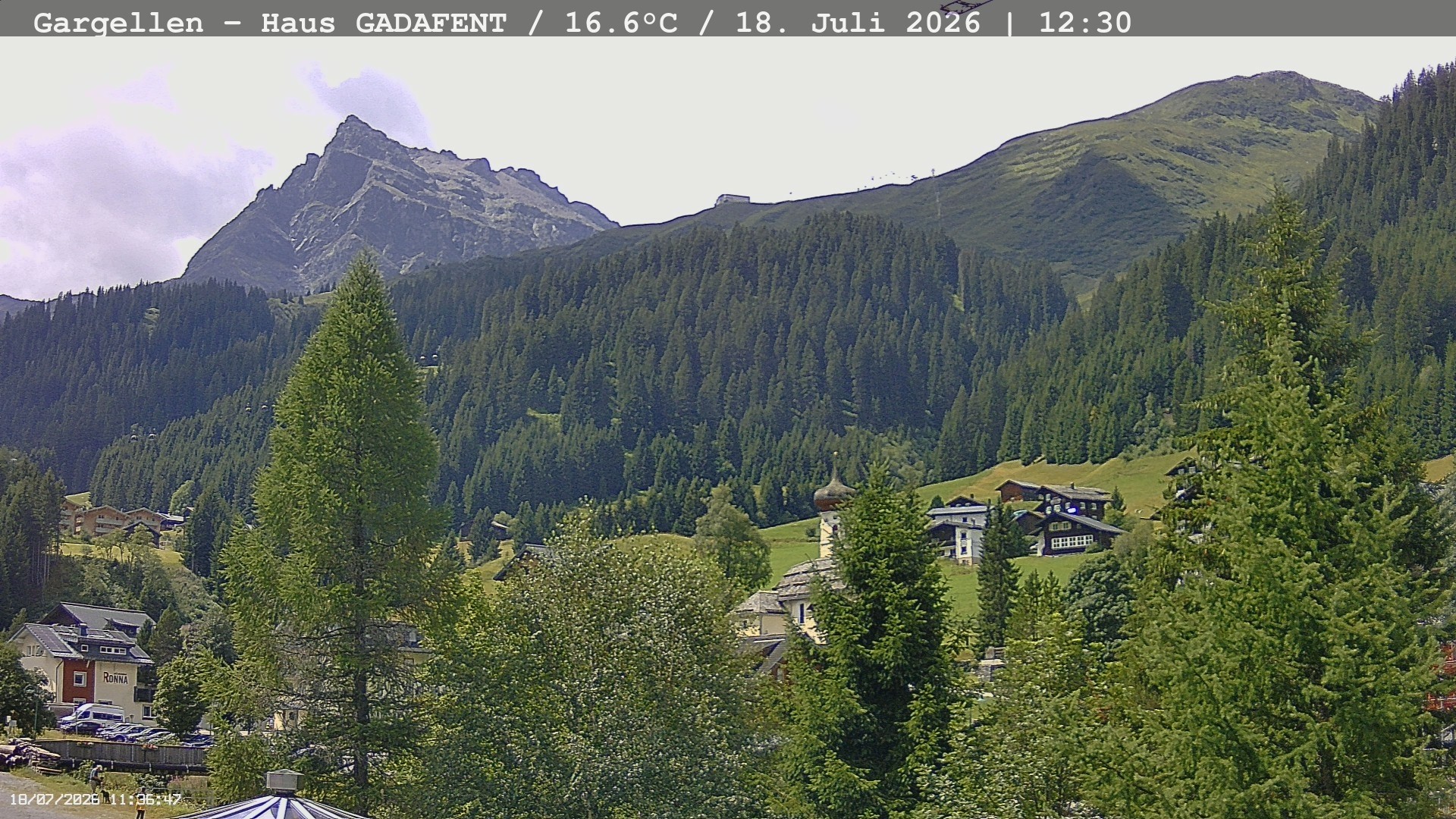 Archiv Foto Webcam Gargellen - Schafberg