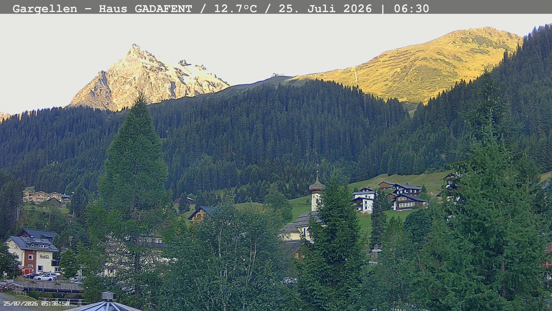 Archiv Foto Webcam Gargellen - Schafberg
