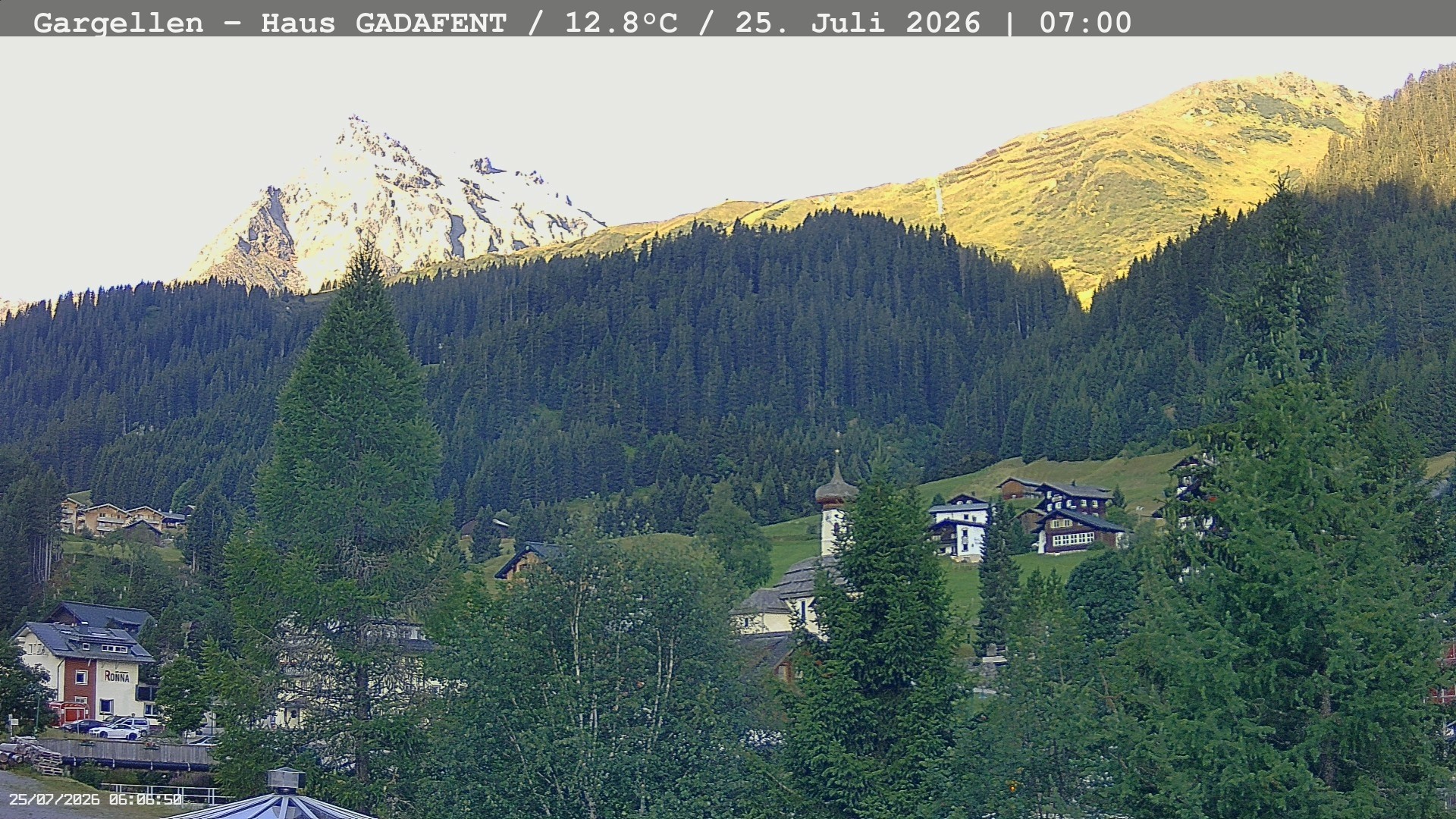 Archiv Foto Webcam Gargellen - Schafberg