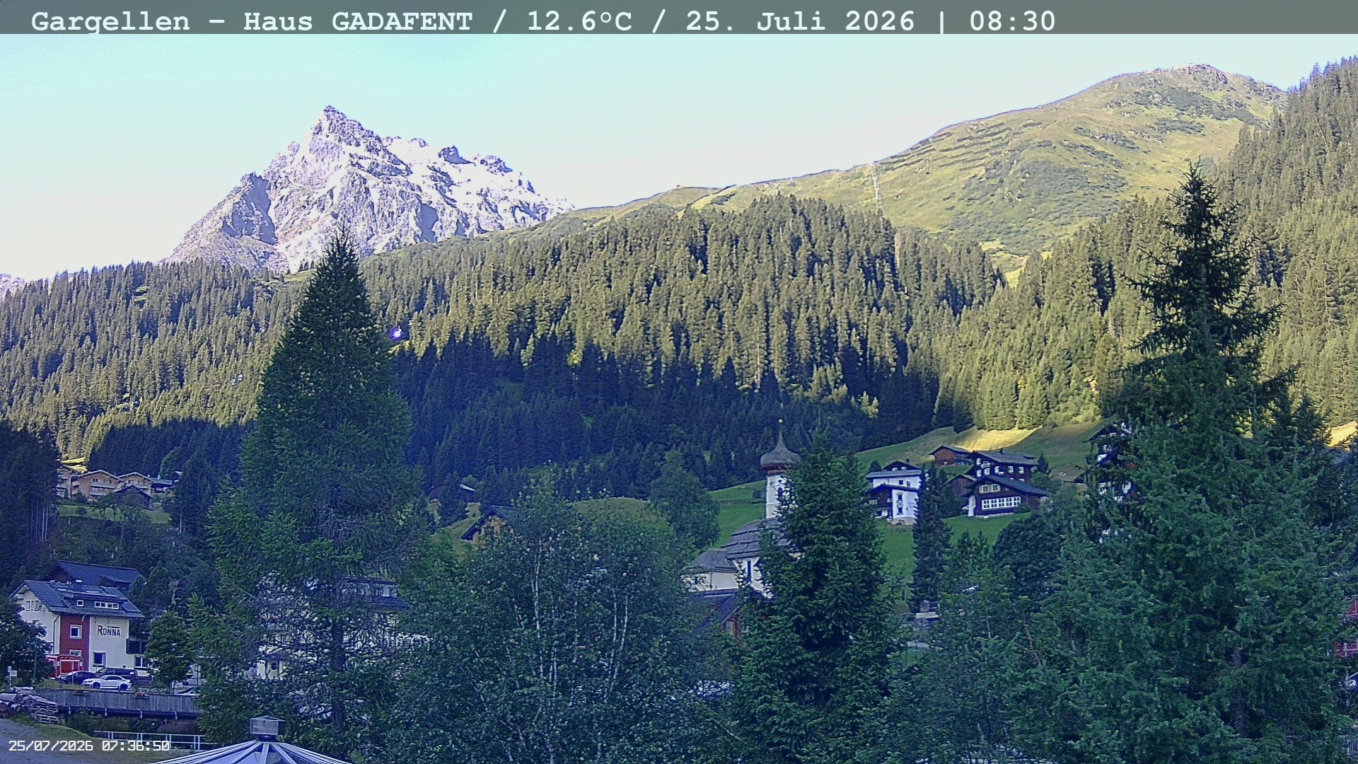 Archiv Foto Webcam Gargellen - Schafberg