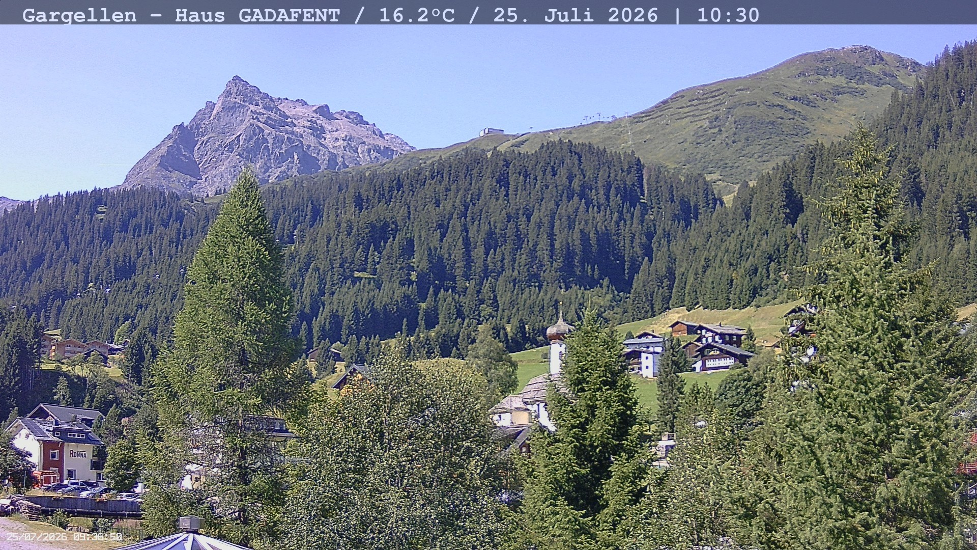 Archiv Foto Webcam Gargellen - Schafberg