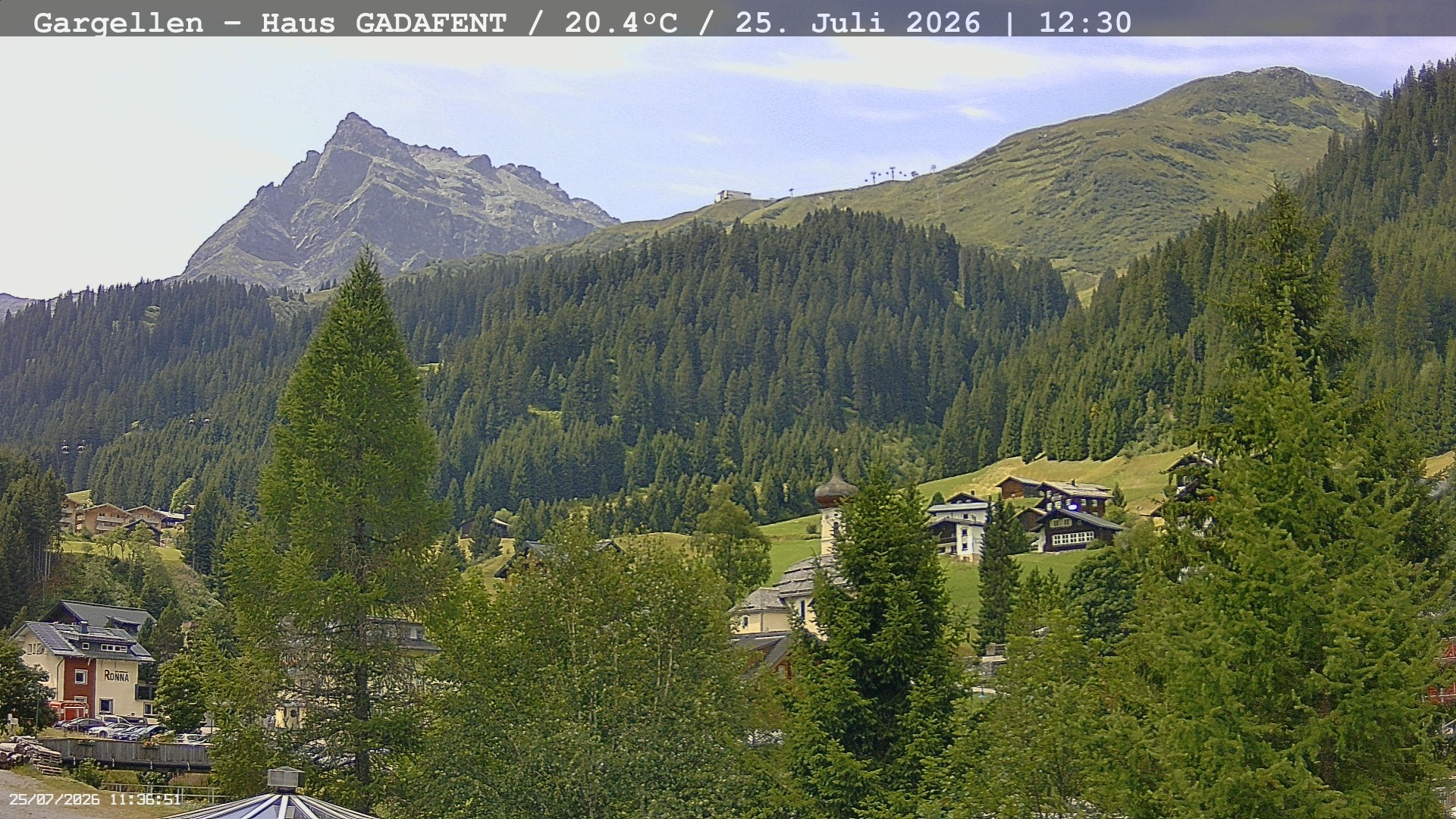 Archiv Foto Webcam Gargellen - Schafberg