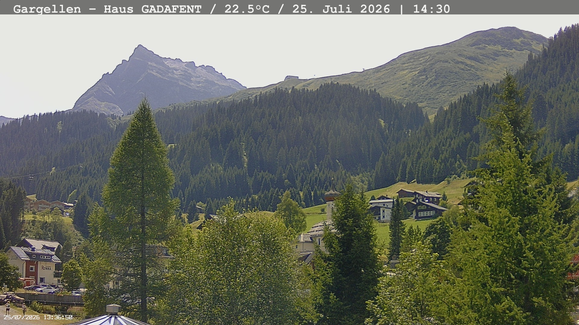Archiv Foto Webcam Gargellen - Schafberg