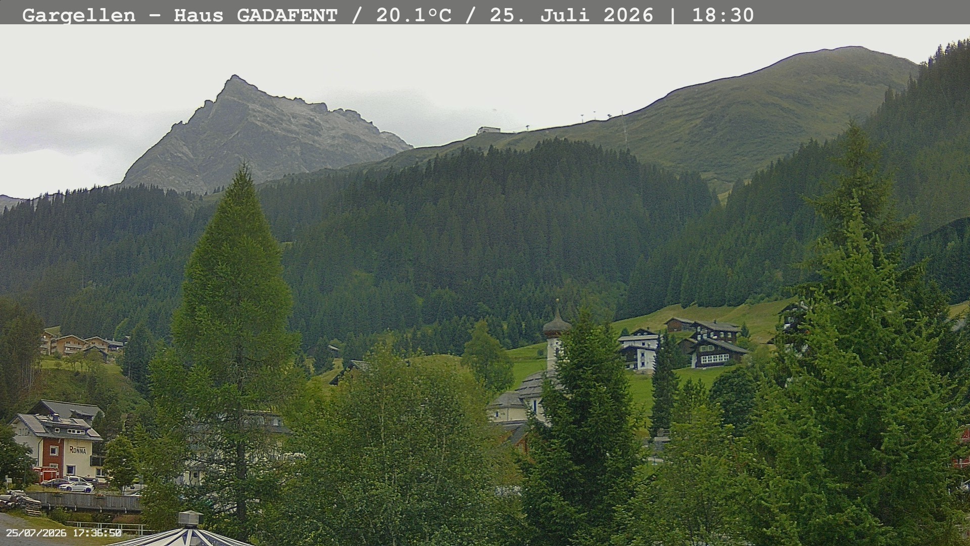Archiv Foto Webcam Gargellen - Schafberg