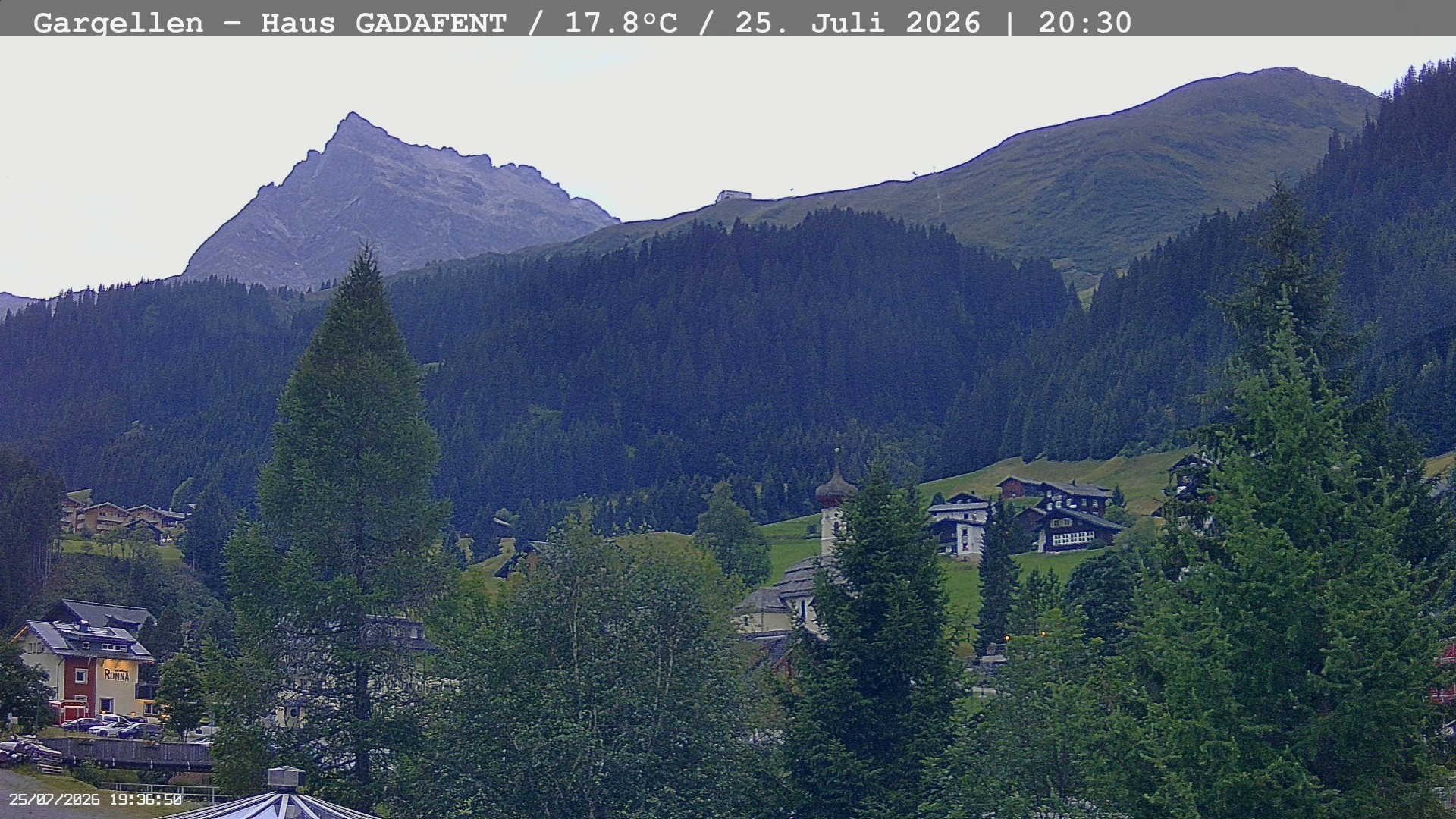 Archiv Foto Webcam Gargellen - Schafberg