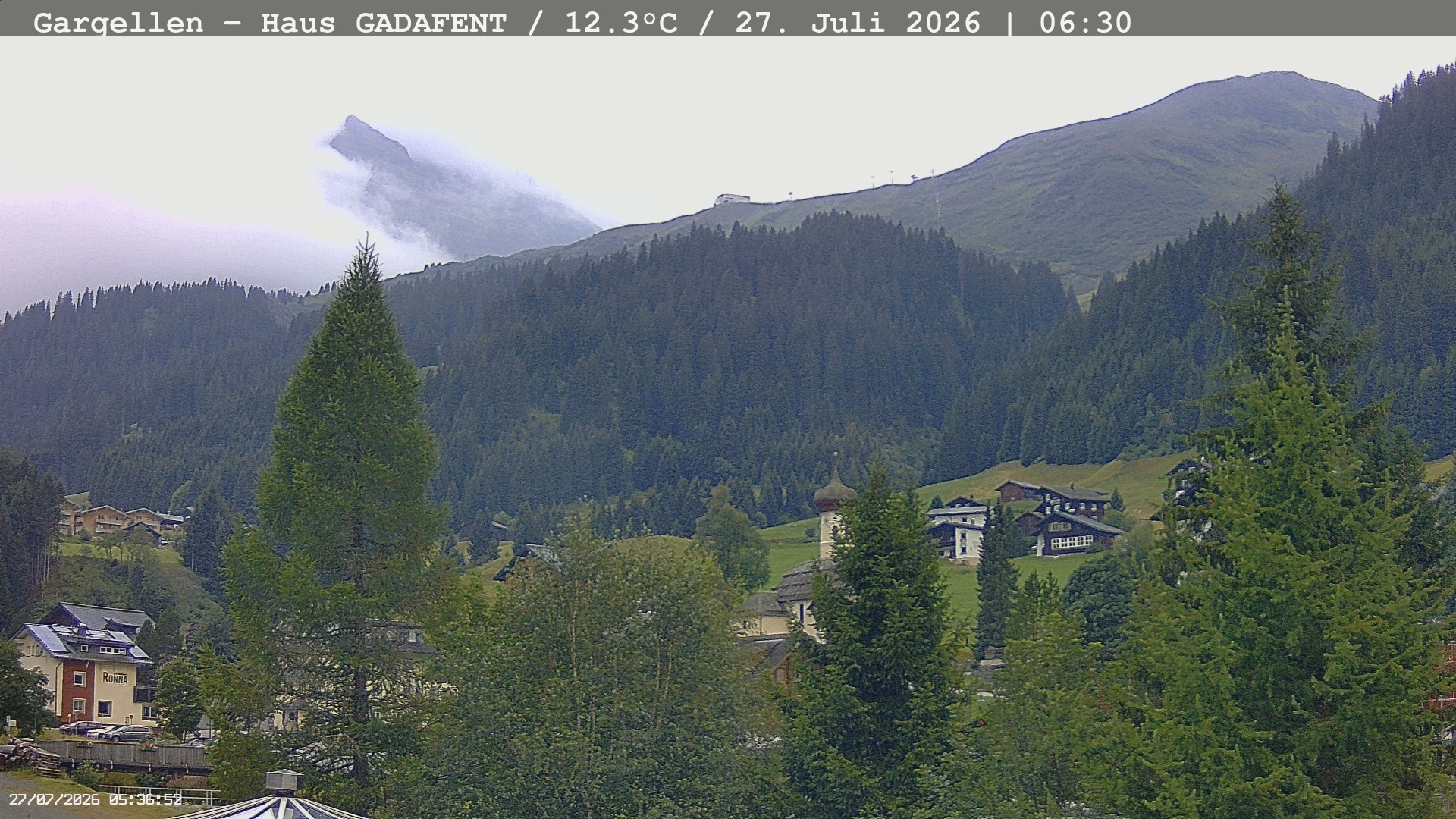 Archiv Foto Webcam Gargellen - Schafberg
