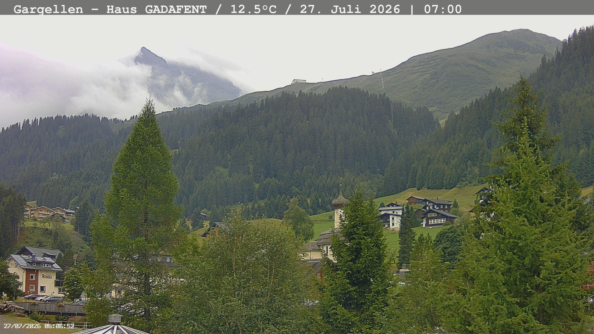 Archiv Foto Webcam Gargellen - Schafberg
