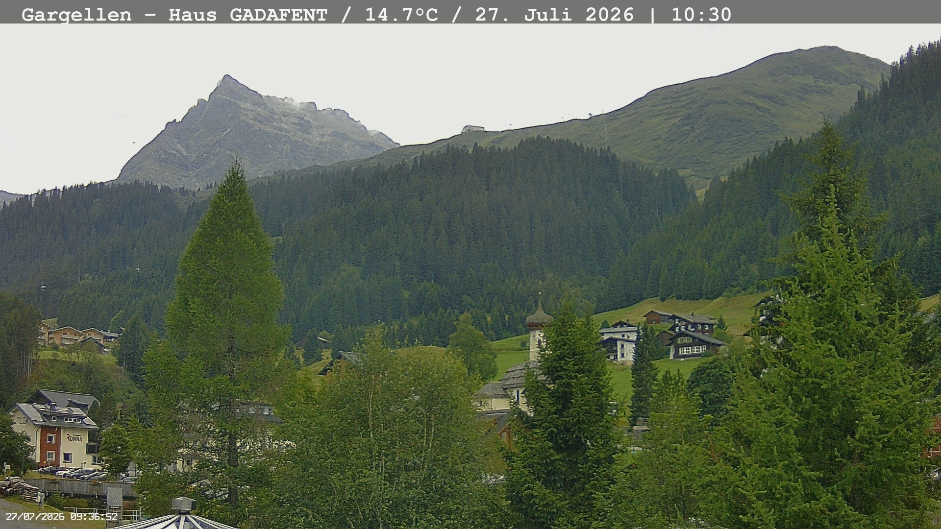 Archiv Foto Webcam Gargellen - Schafberg