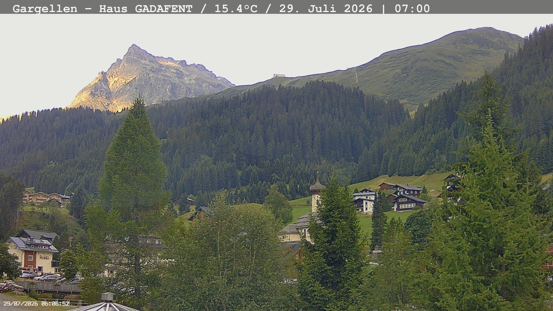 Archiv Foto Webcam Gargellen - Schafberg