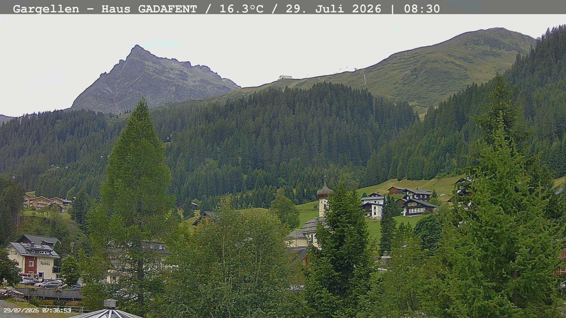 Archiv Foto Webcam Gargellen - Schafberg