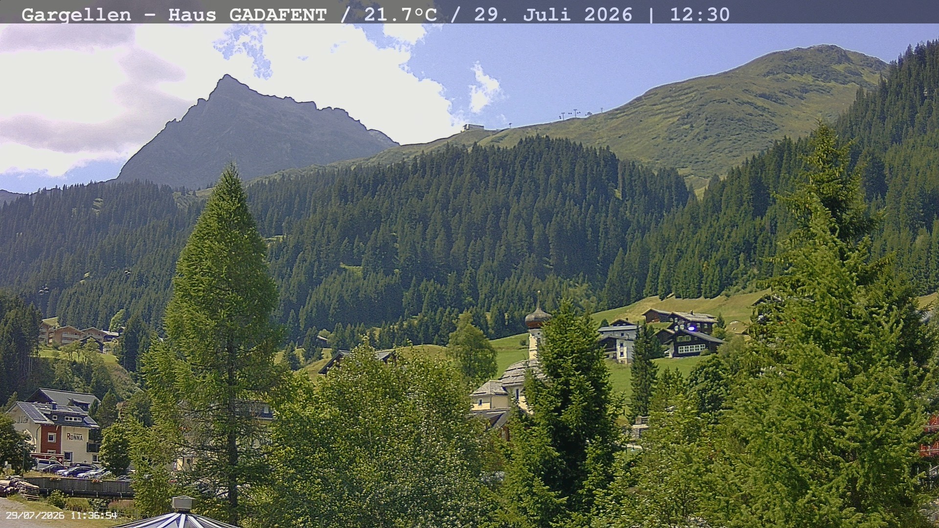 Archiv Foto Webcam Gargellen - Schafberg