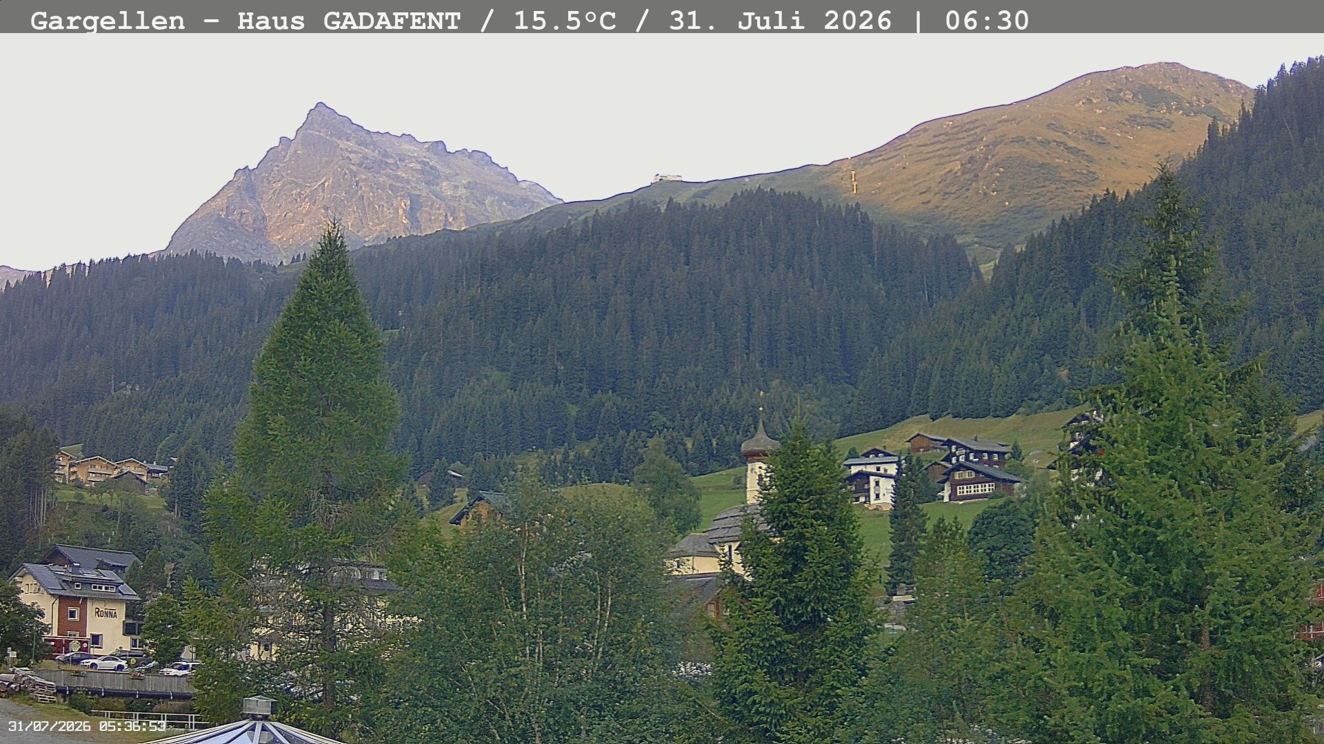 Archiv Foto Webcam Gargellen - Schafberg