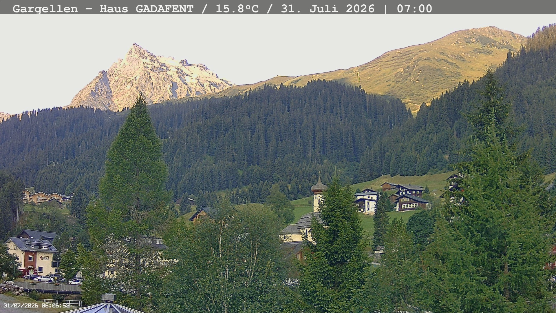 Archiv Foto Webcam Gargellen - Schafberg
