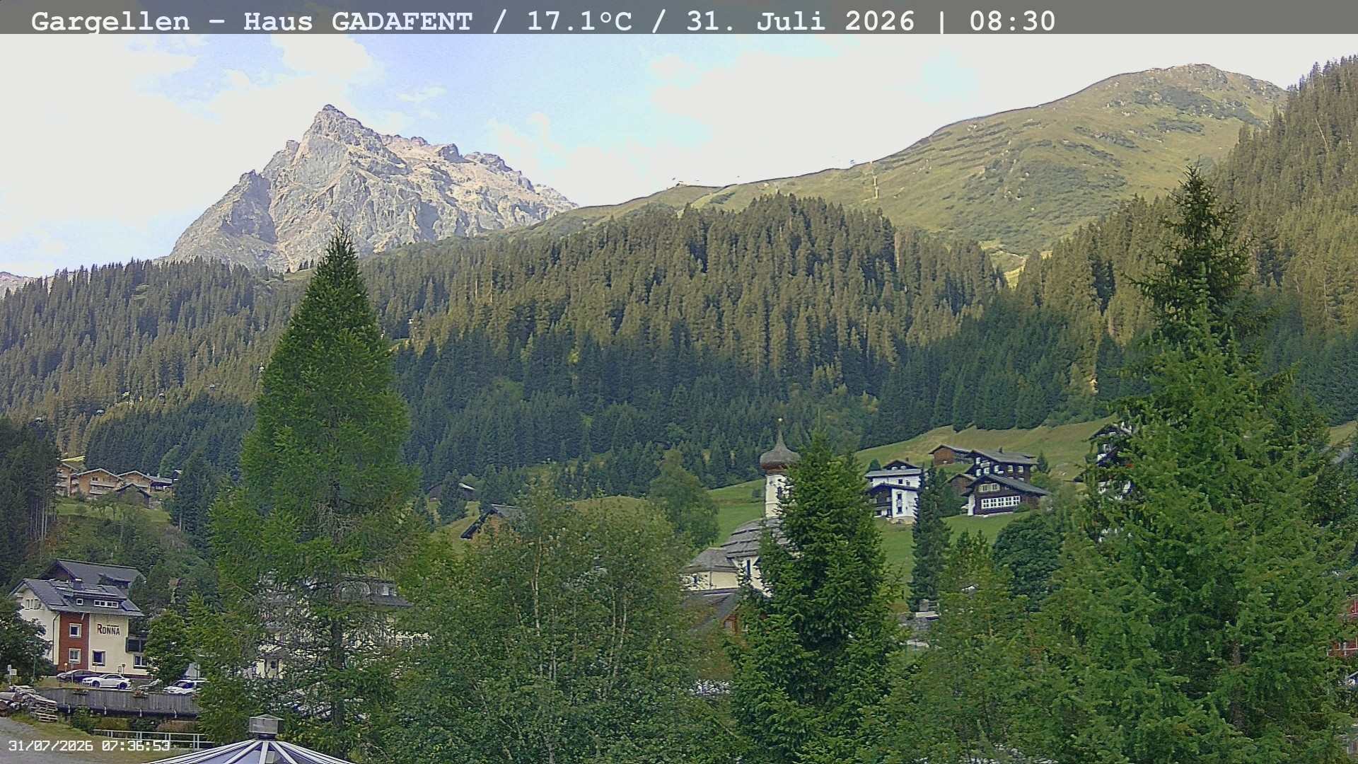 Archiv Foto Webcam Gargellen - Schafberg