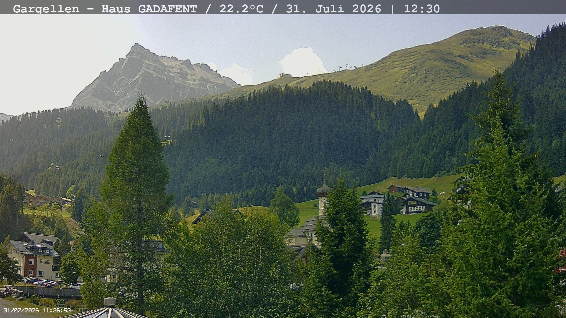 Archiv Foto Webcam Gargellen - Schafberg