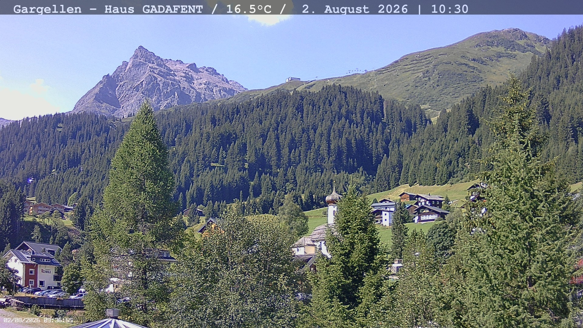 Archiv Foto Webcam Gargellen - Schafberg