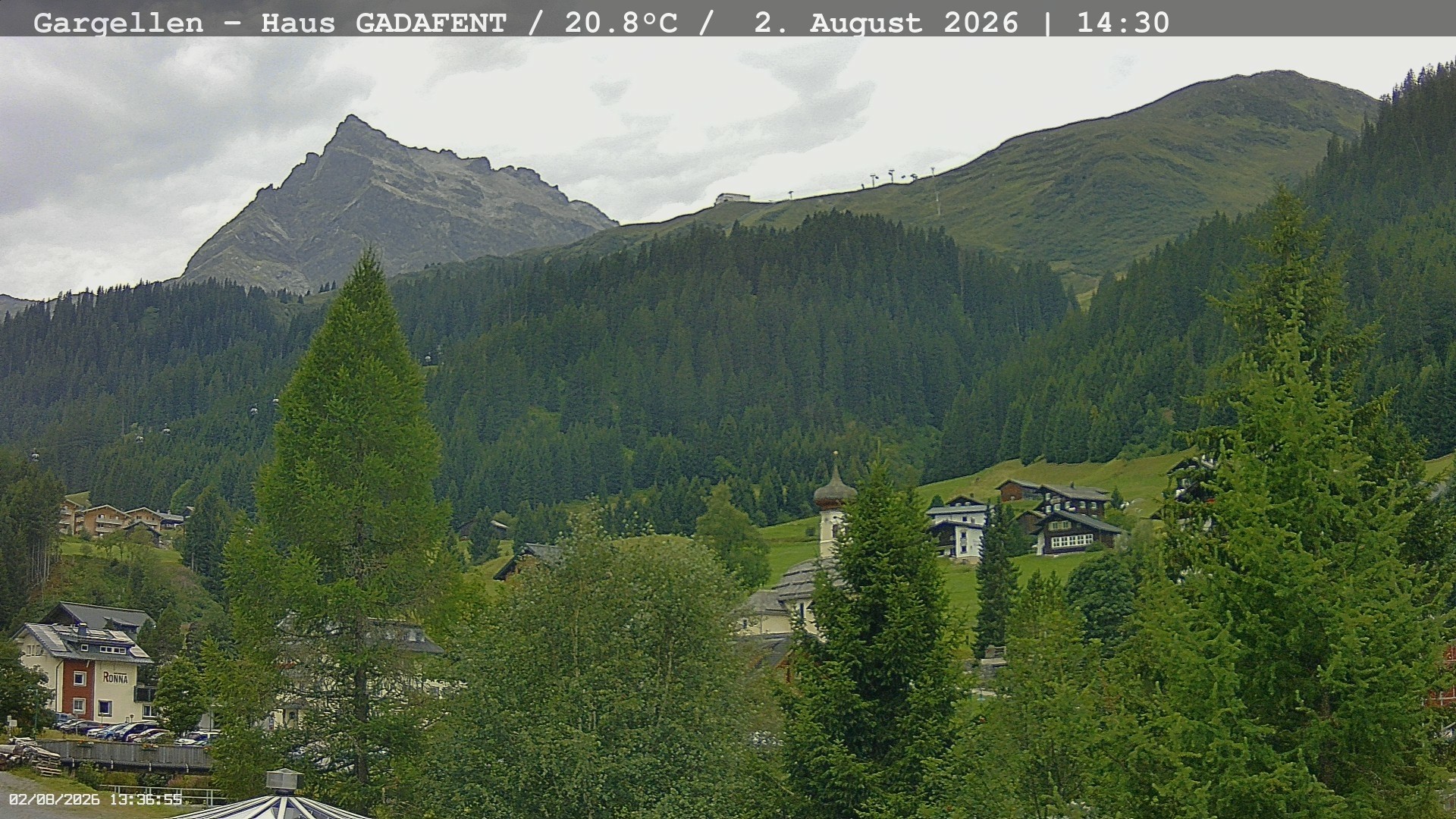 Archiv Foto Webcam Gargellen - Schafberg