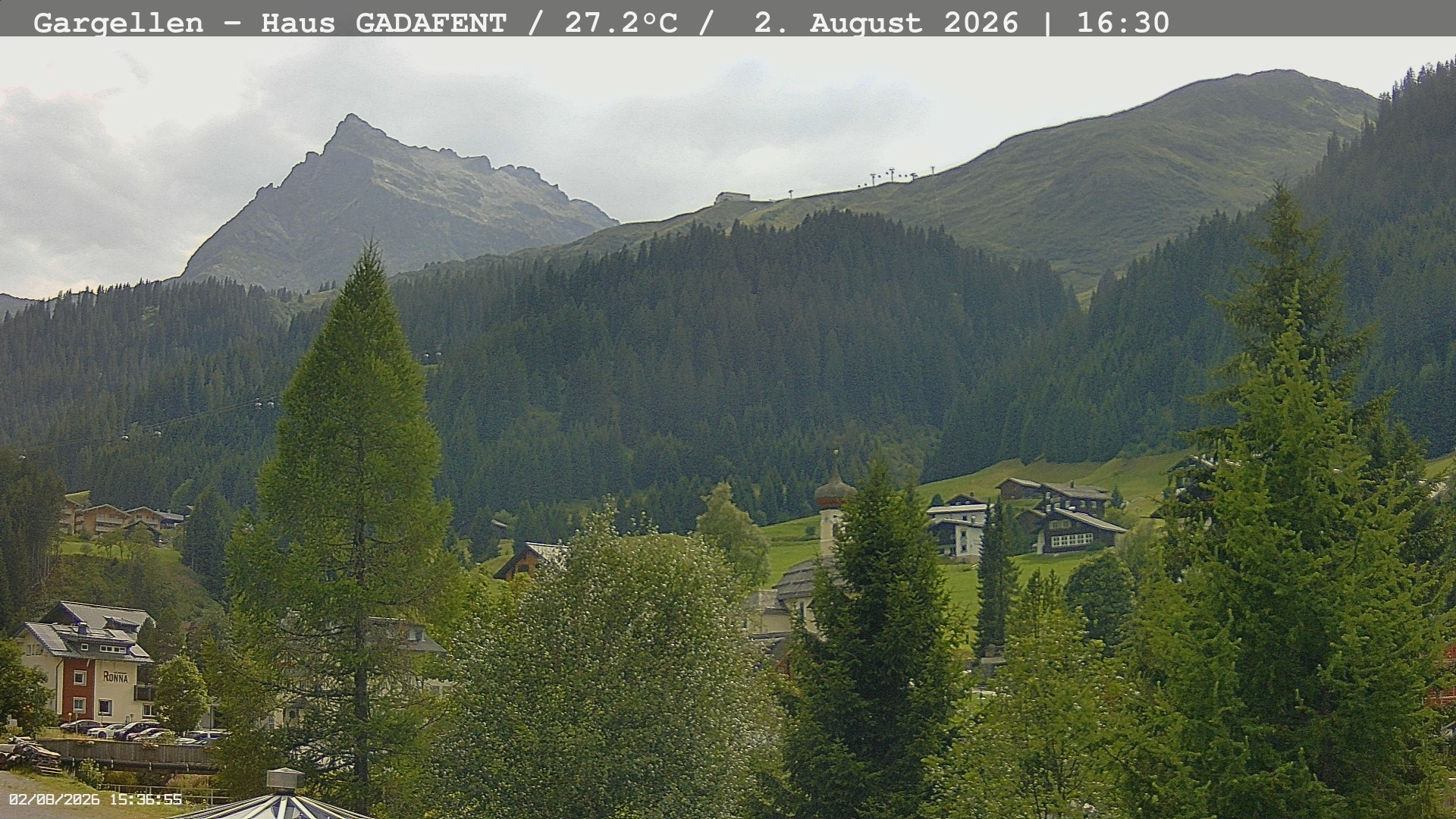 Archiv Foto Webcam Gargellen - Schafberg