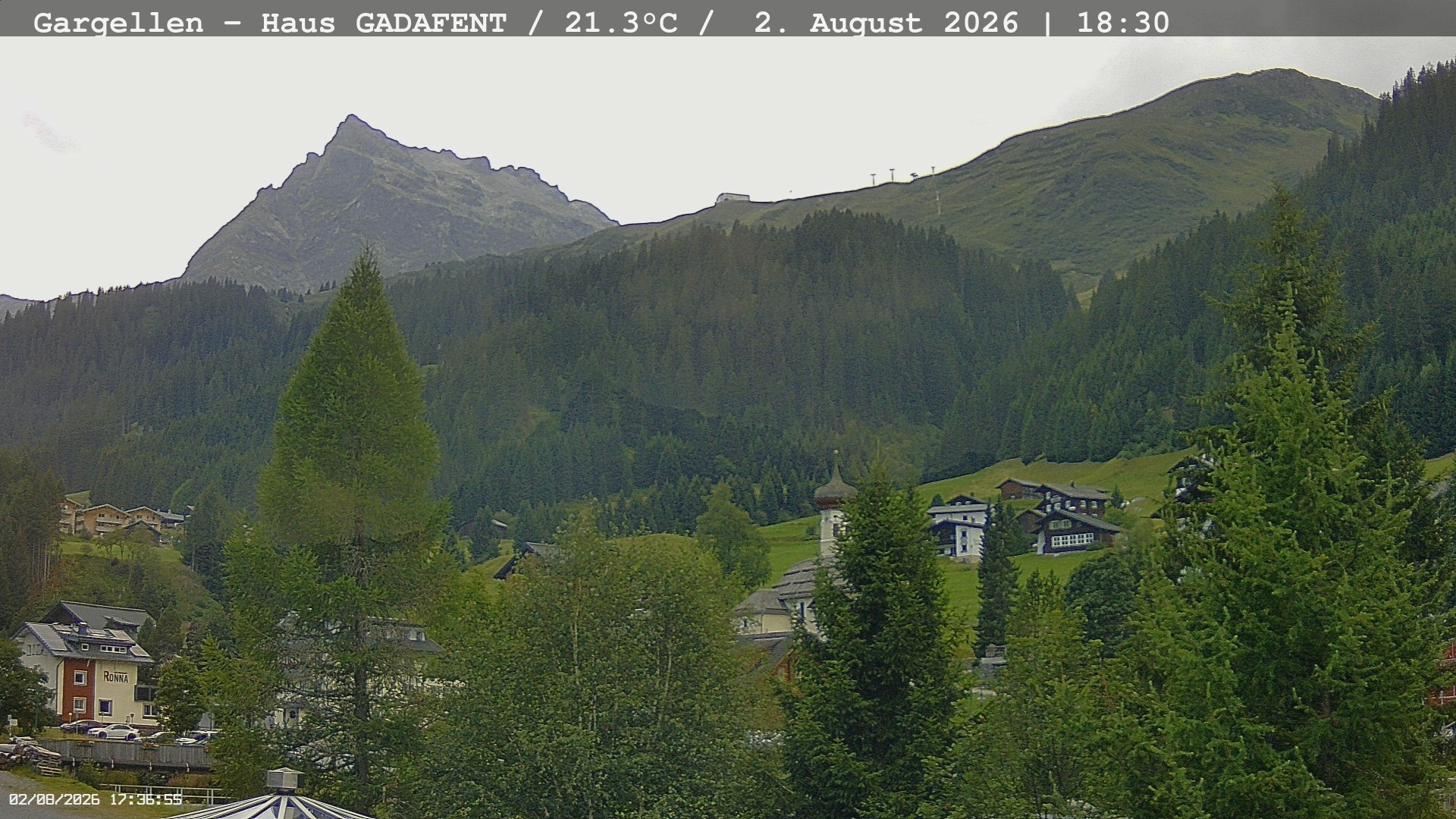 Archiv Foto Webcam Gargellen - Schafberg