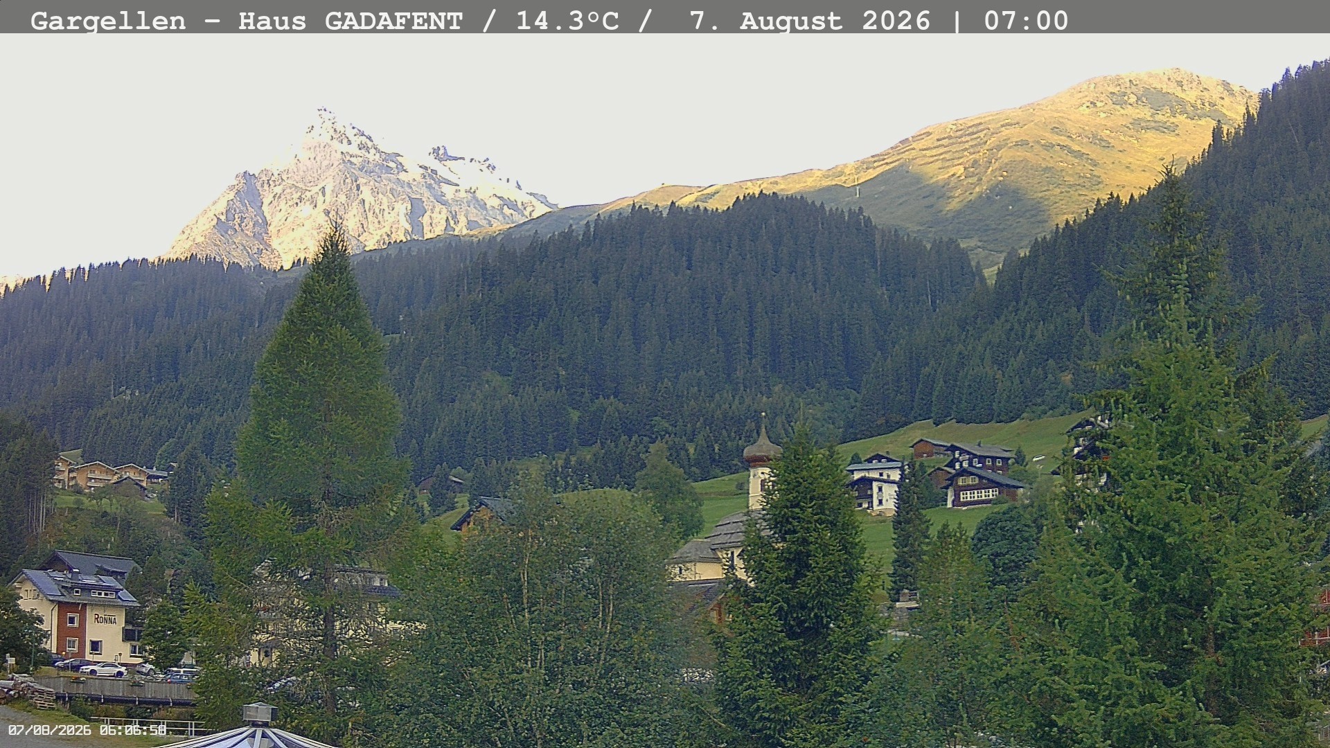 Archiv Foto Webcam Gargellen - Schafberg