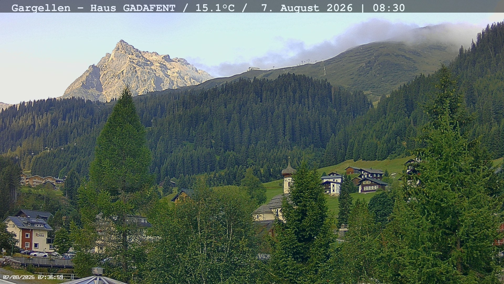 Archiv Foto Webcam Gargellen - Schafberg