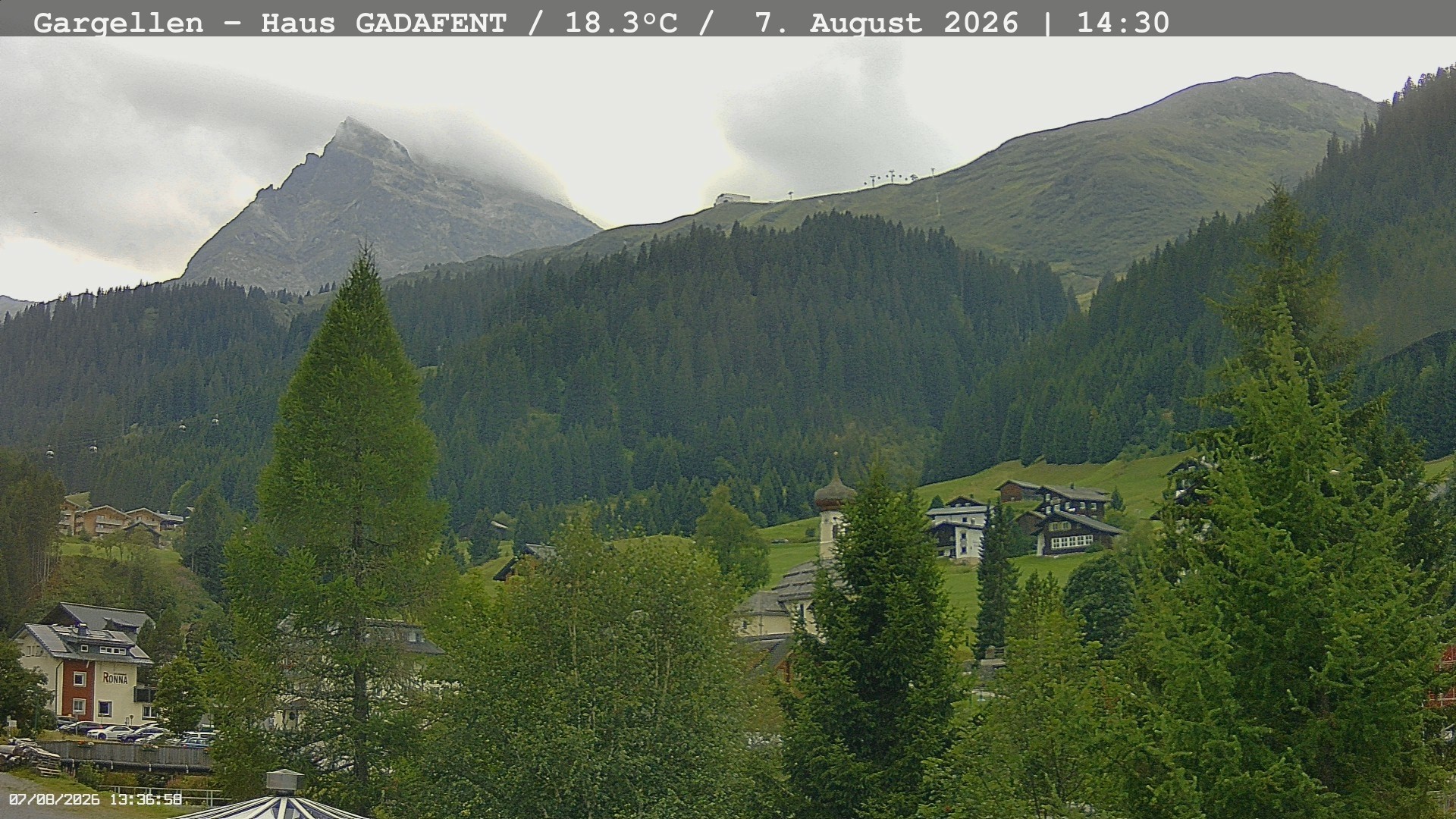 Archiv Foto Webcam Gargellen - Schafberg