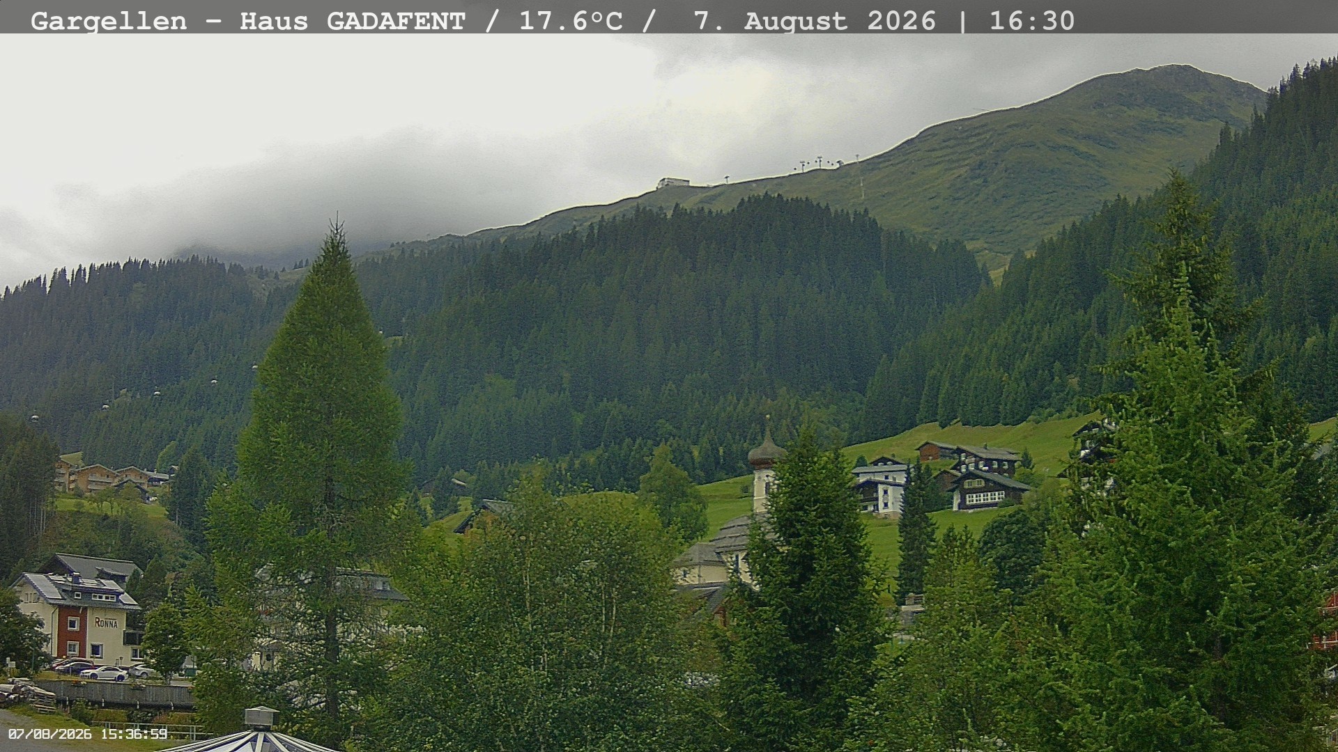 Archiv Foto Webcam Gargellen - Schafberg