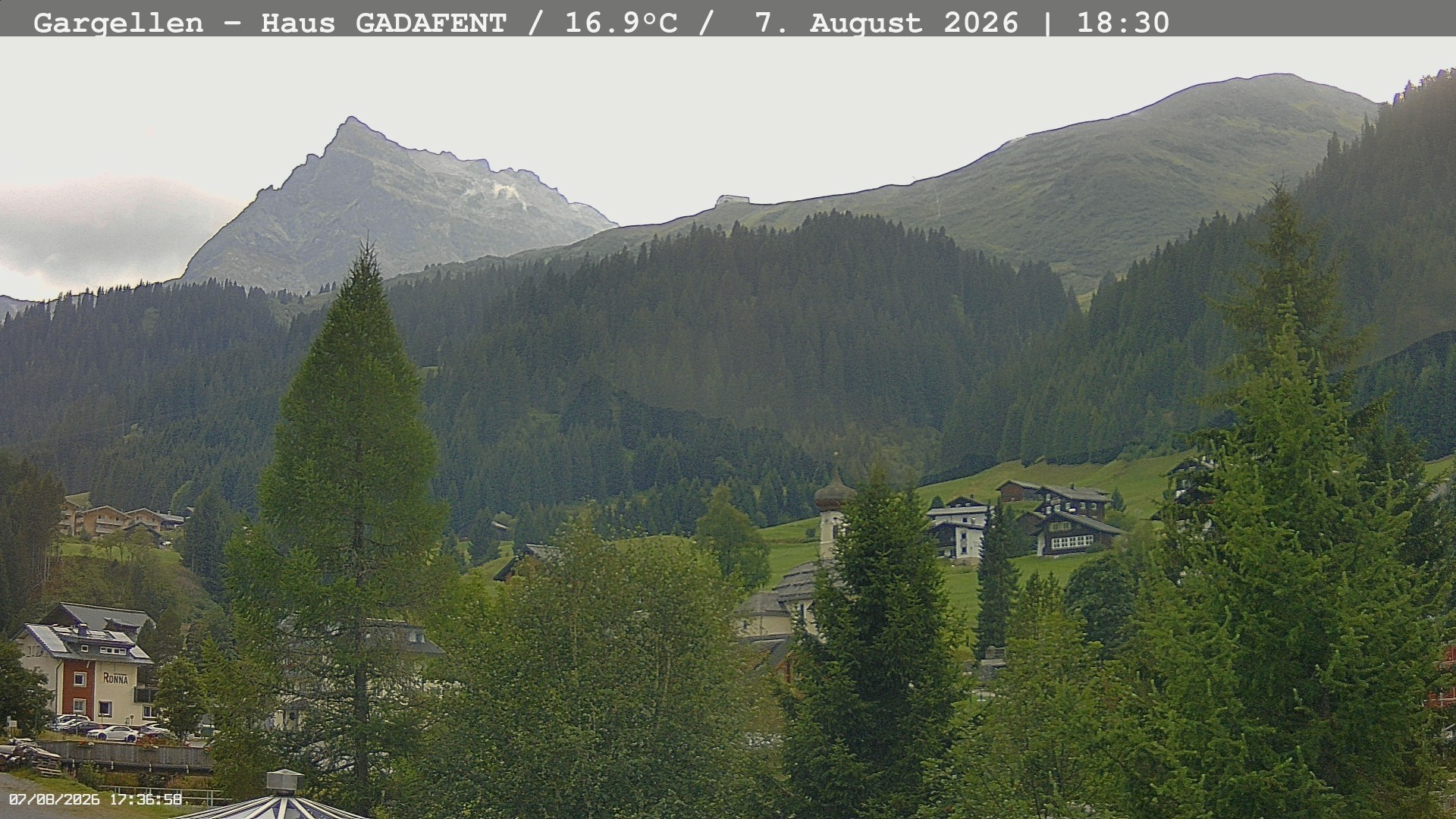 Archiv Foto Webcam Gargellen - Schafberg