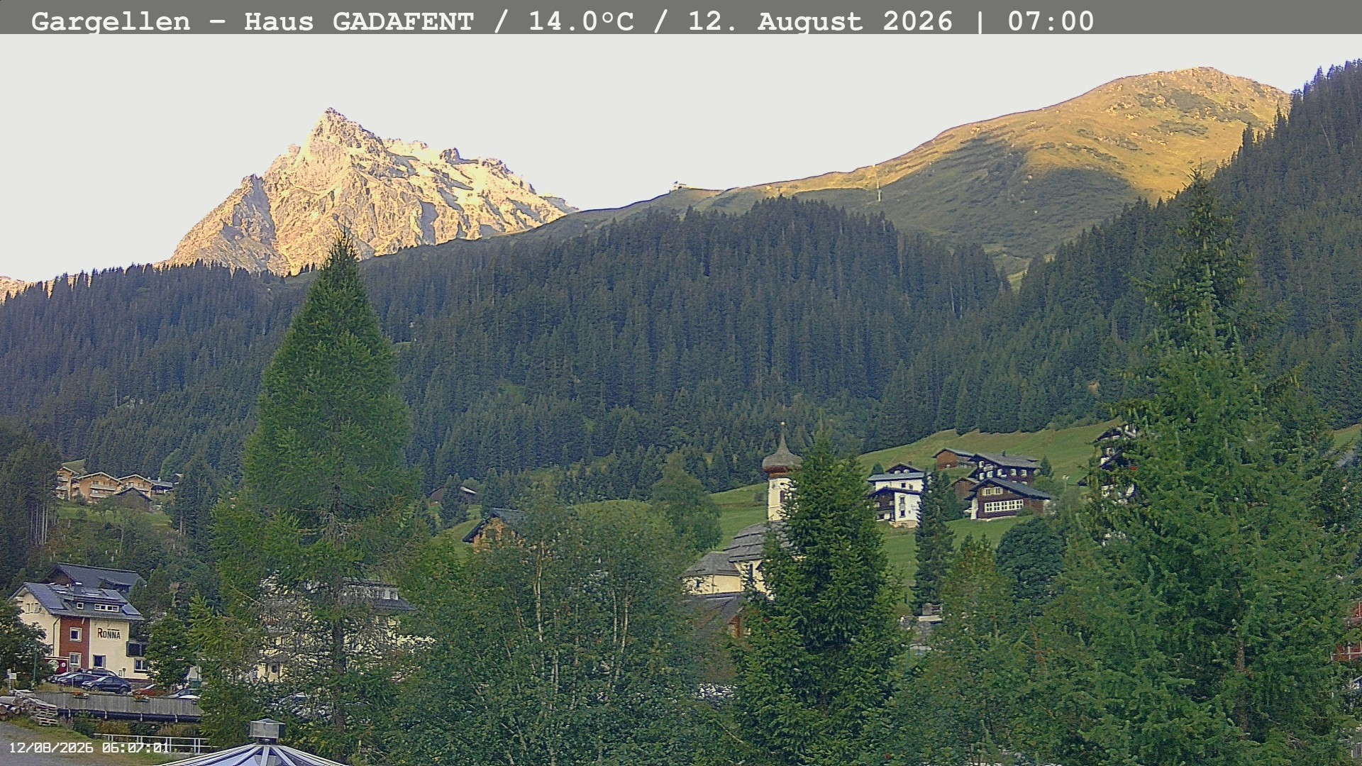 Archiv Foto Webcam Gargellen - Schafberg