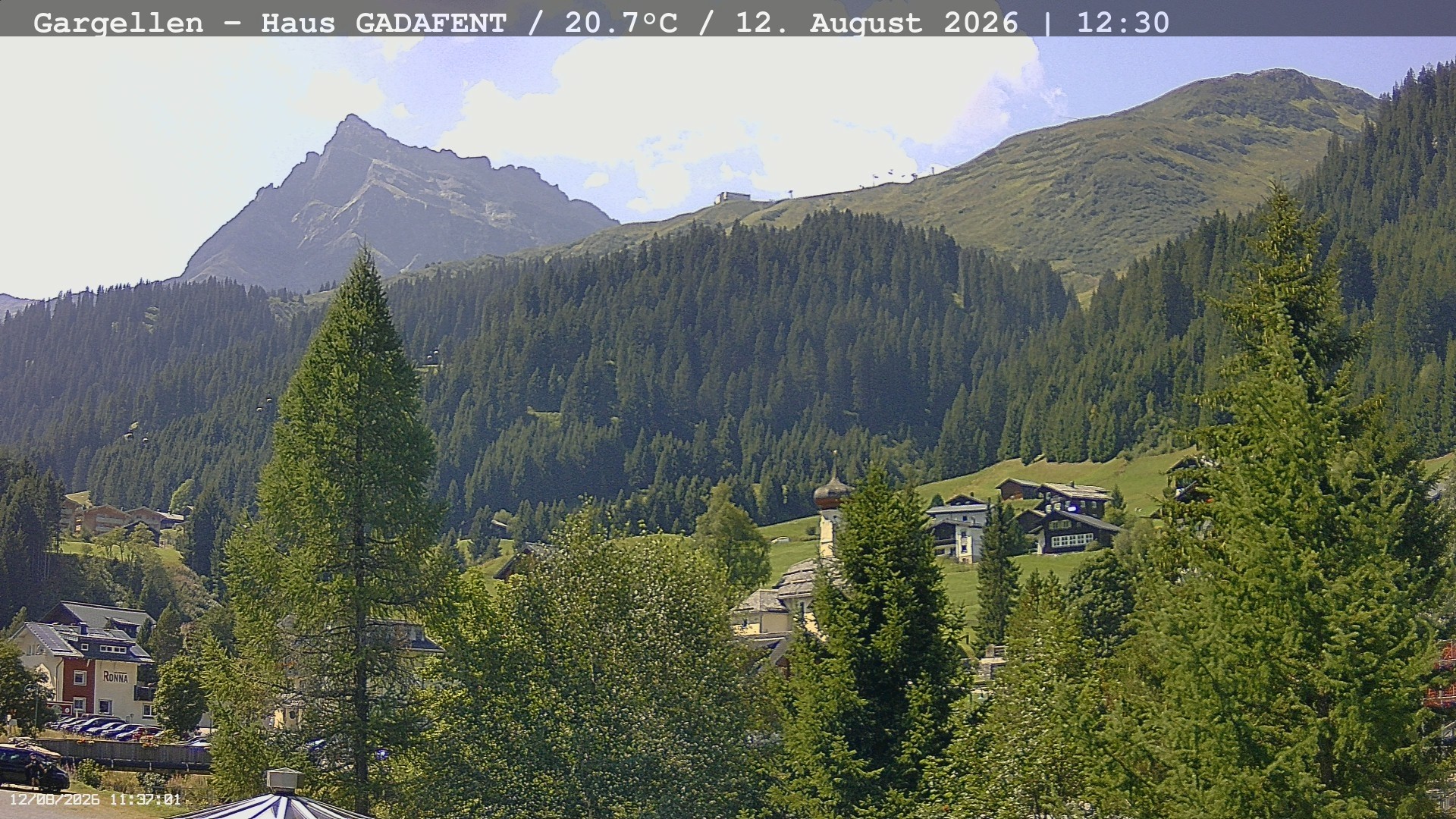 Archiv Foto Webcam Gargellen - Schafberg