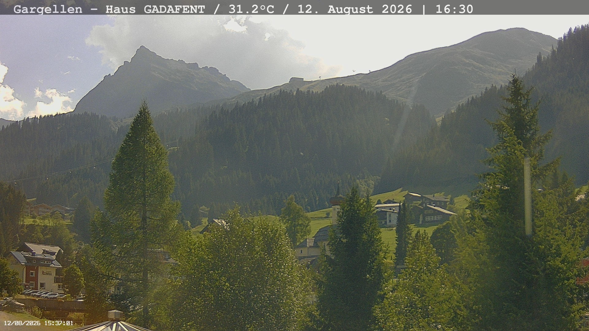 Archiv Foto Webcam Gargellen - Schafberg