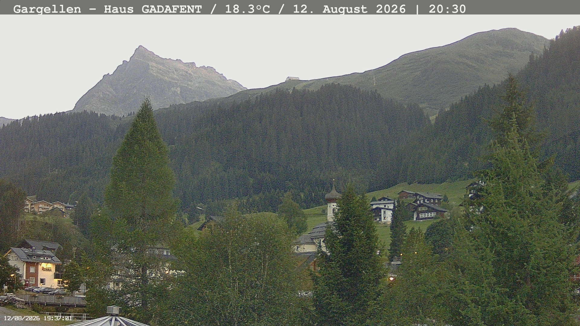 Archiv Foto Webcam Gargellen - Schafberg