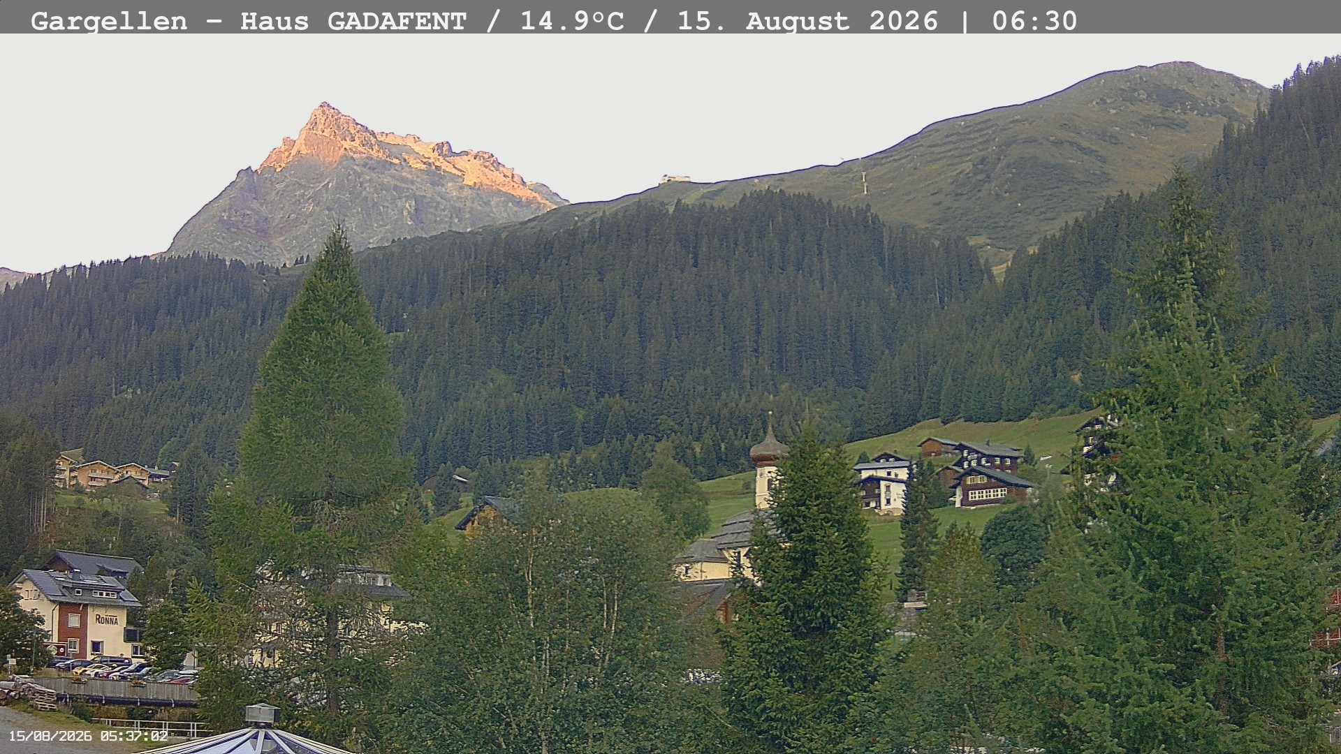 Archiv Foto Webcam Gargellen - Schafberg