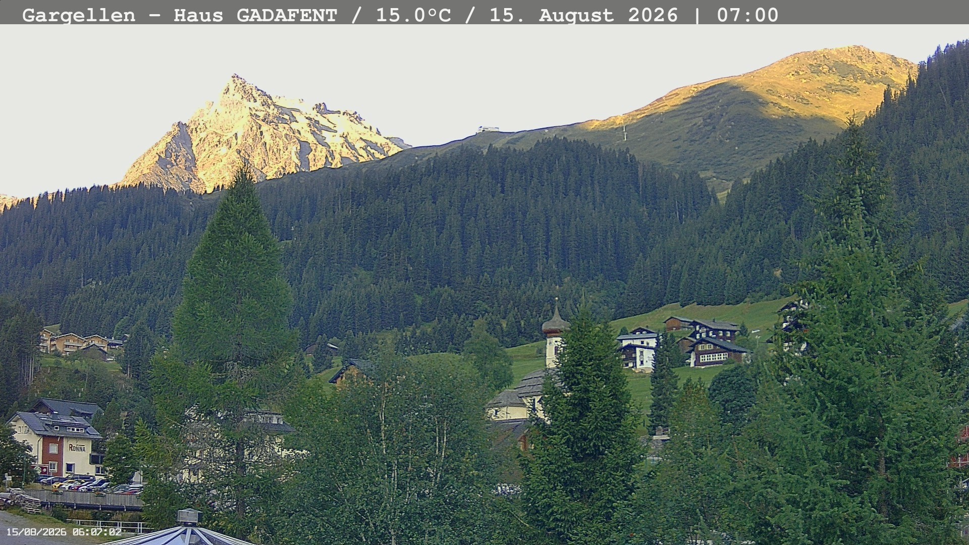 Archiv Foto Webcam Gargellen - Schafberg