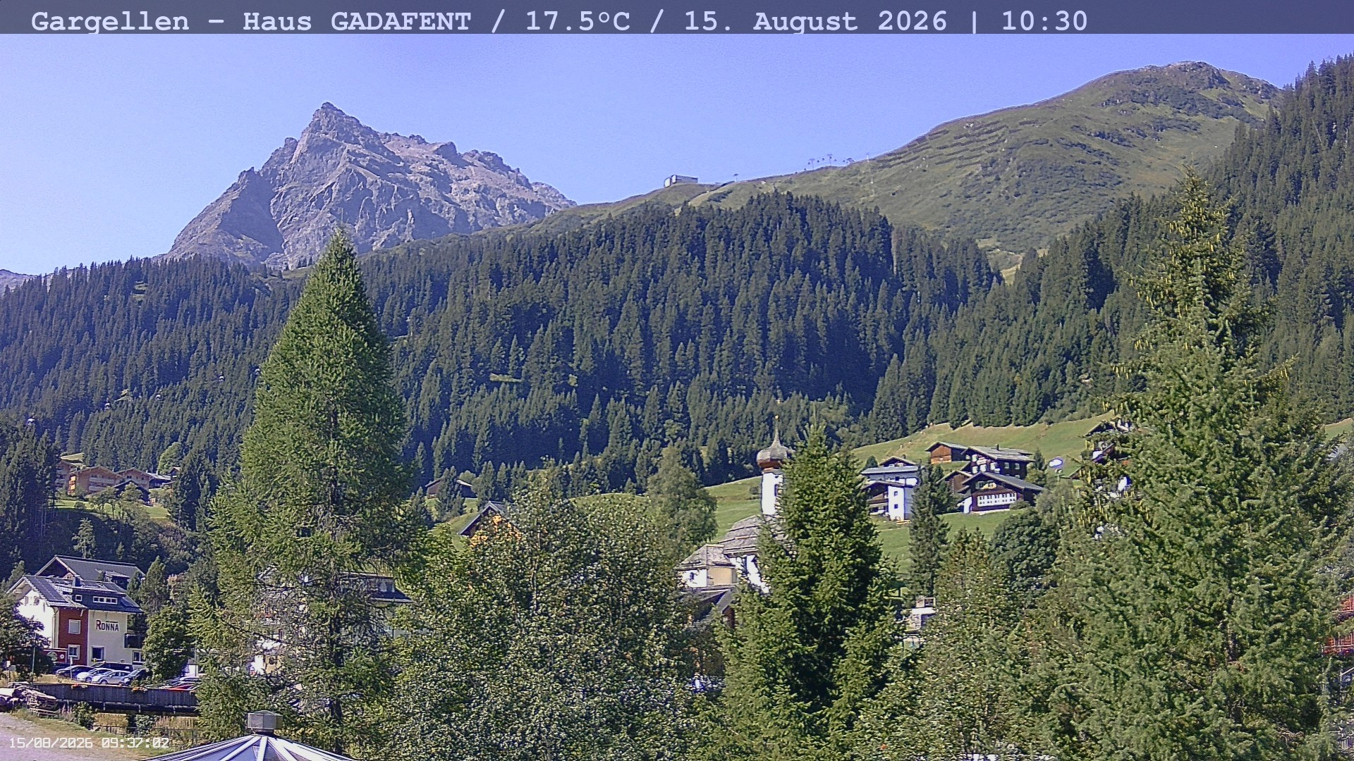 Archiv Foto Webcam Gargellen - Schafberg