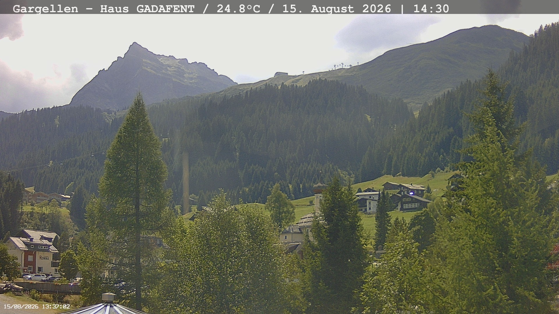 Archived image Webcam Schafberg Gargellen