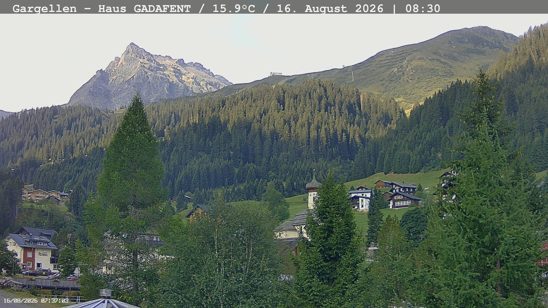 Archived image Webcam Schafberg Gargellen