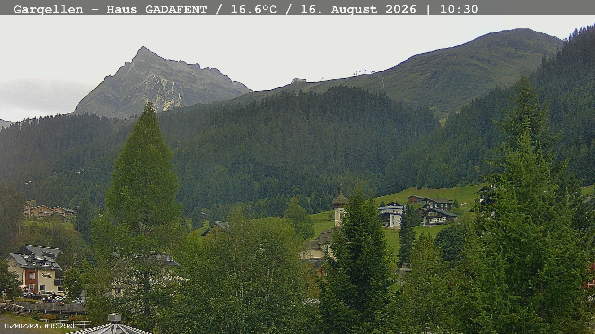 Archived image Webcam Schafberg Gargellen