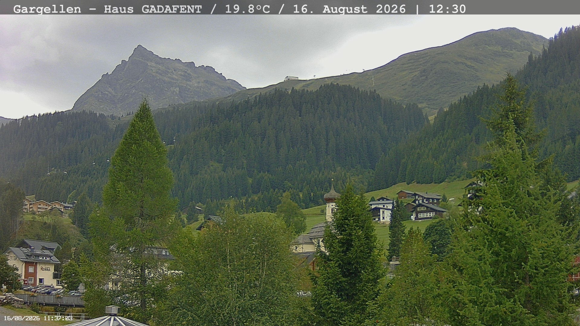 Archived image Webcam Schafberg Gargellen