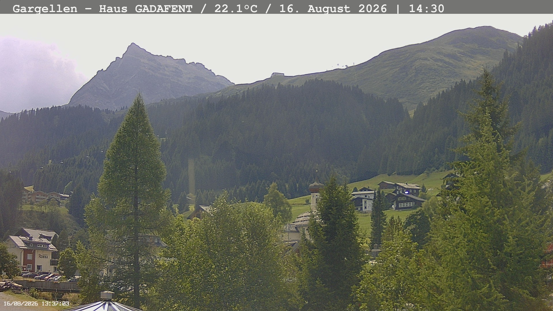 Archived image Webcam Schafberg Gargellen