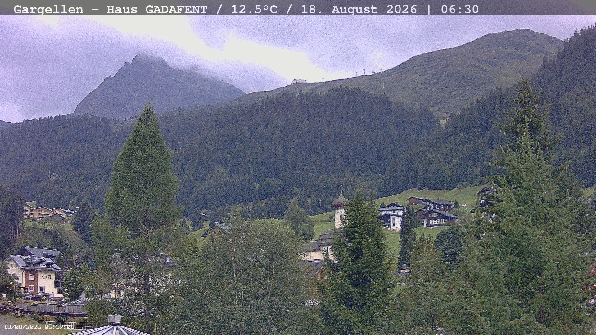 Archiv Foto Webcam Gargellen - Schafberg