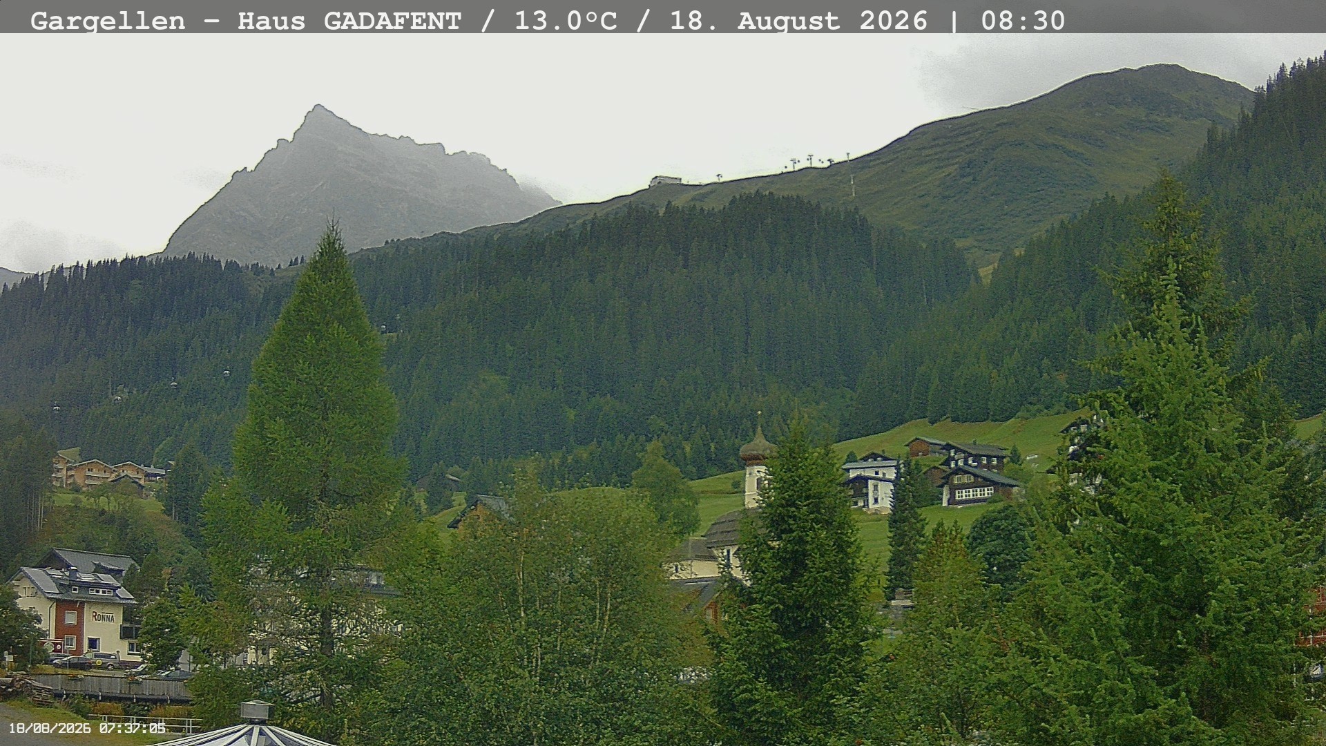 Archiv Foto Webcam Gargellen - Schafberg