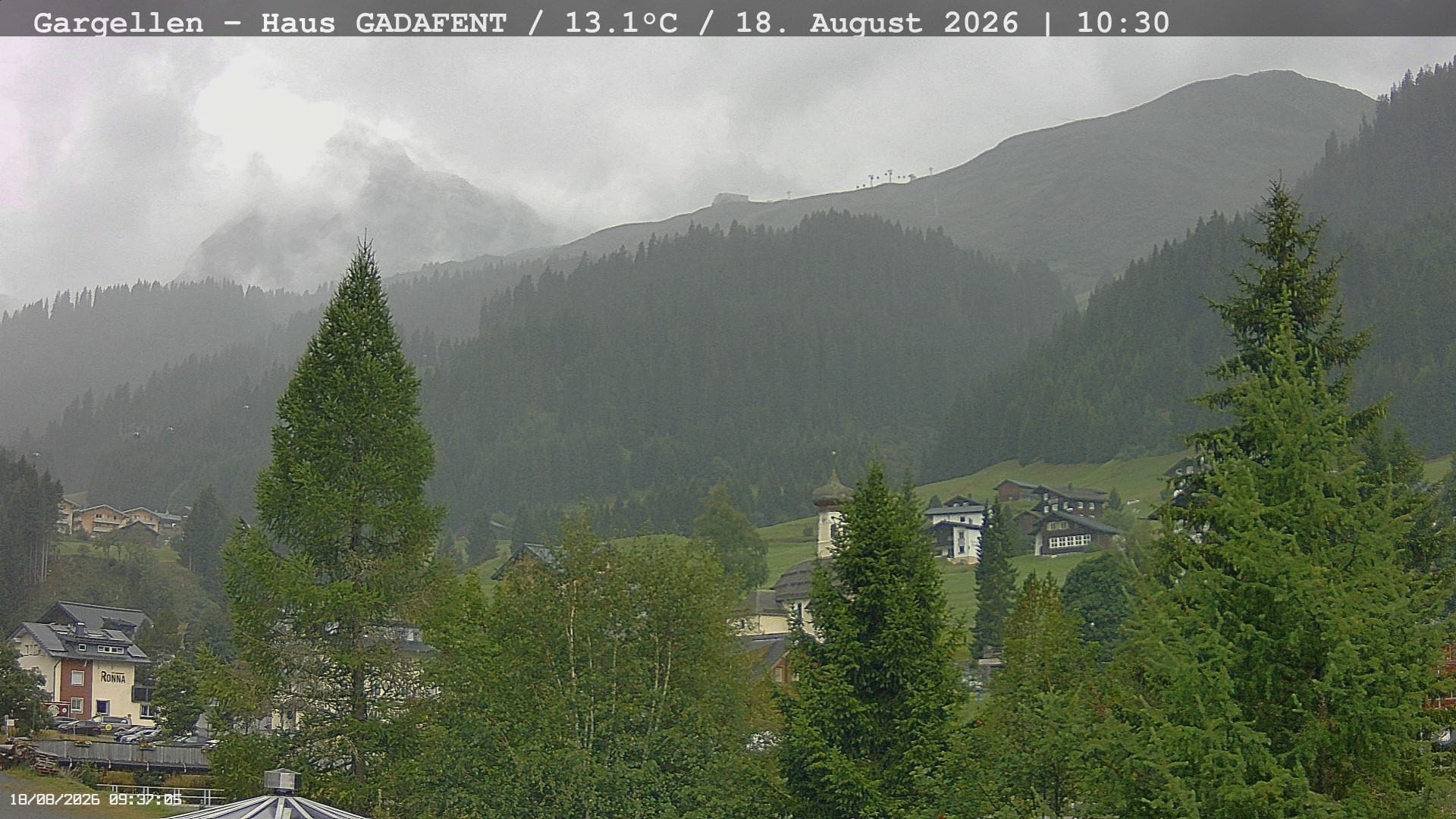 Archiv Foto Webcam Gargellen - Schafberg
